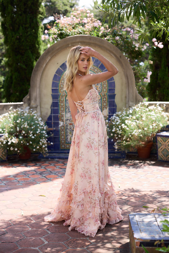 ELLA | Robe couleur pêche