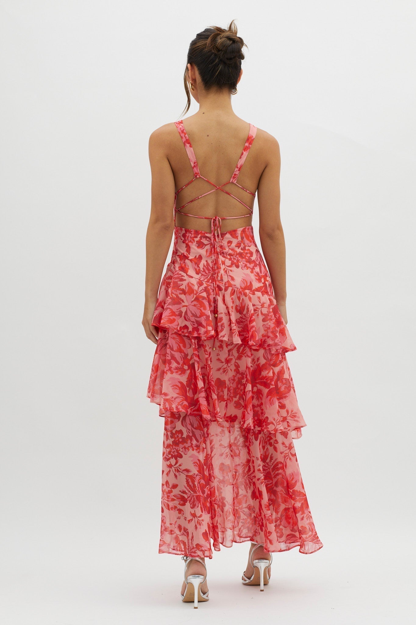 OLIVIA | Robe mi-longue droite Bloom