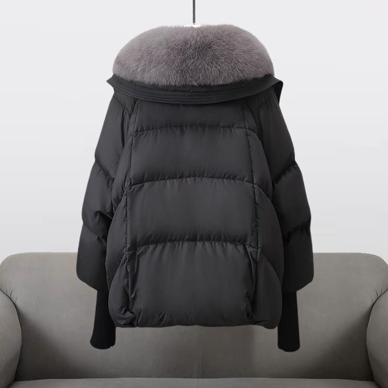 INÈS | Manteau femme chic avec col fourrure