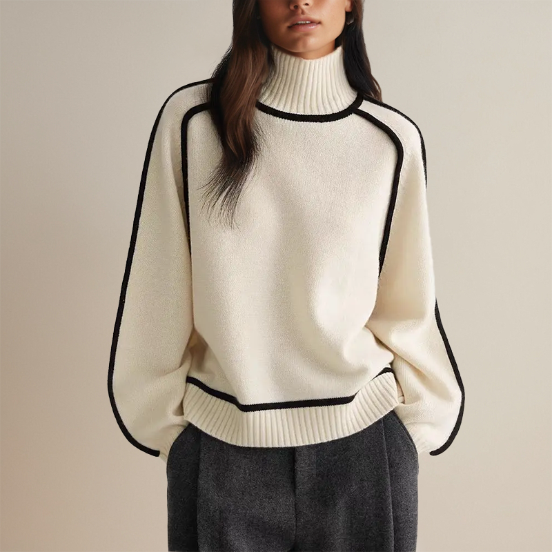 ALINA| Pull col roulé