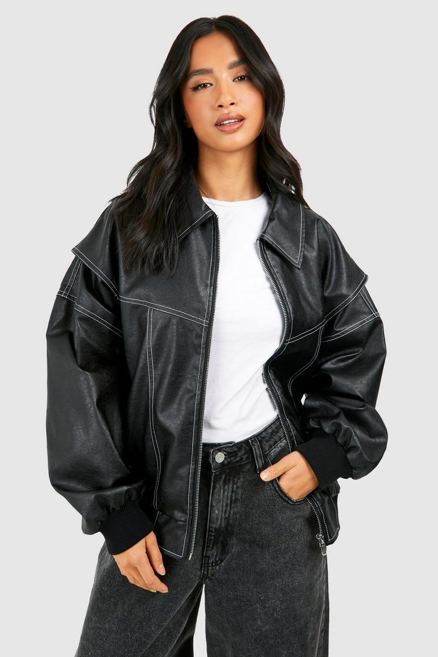 FAYE | Veste en cuir oversize