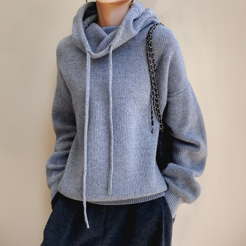 JUSTINE | Sweat à capuche en maille