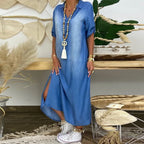 ALICIA | Robe longue en jean
