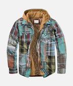 LÉO | Veste patchwork à carreaux