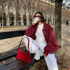 FAYE | Veste en cuir oversize
