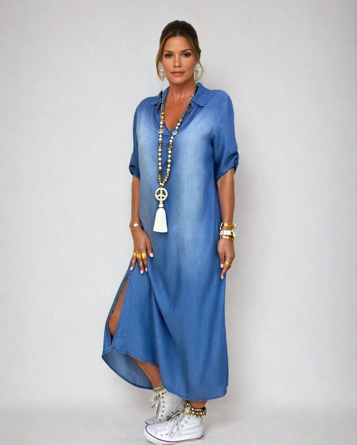 ALICIA | Robe longue en jean