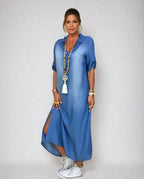 ALICIA | Robe longue en jean