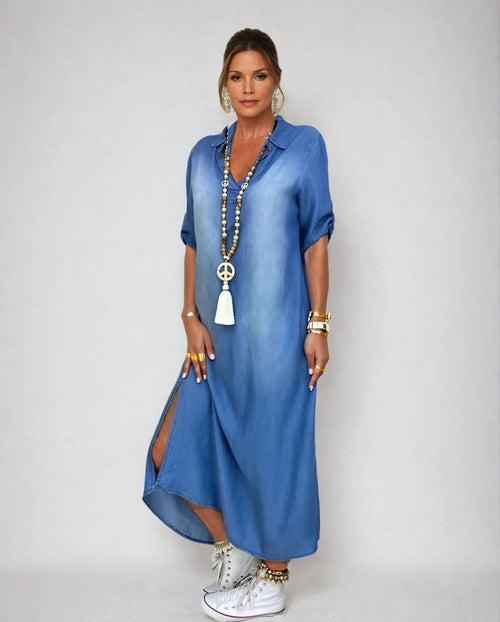 ALICIA | Robe longue en jean