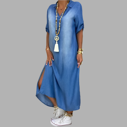 ALICIA | Robe longue en jean