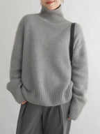 VERONIQUE | Pull col roulé en cachemire
