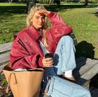 FAYE | Veste en cuir oversize
