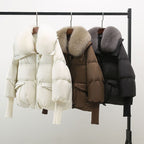 INÈS | Manteau femme chic avec col fourrure