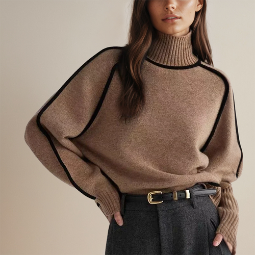 ALINA| Pull col roulé