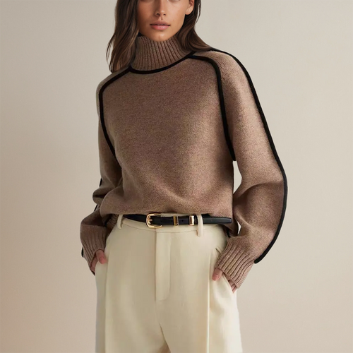 ALINA| Pull col roulé