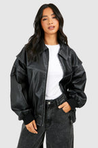 FAYE | Veste en cuir oversize