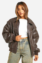 FAYE | Veste en cuir oversize