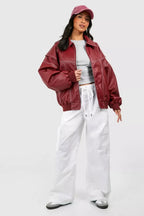 FAYE | Veste en cuir oversize