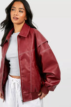 FAYE | Veste en cuir oversize