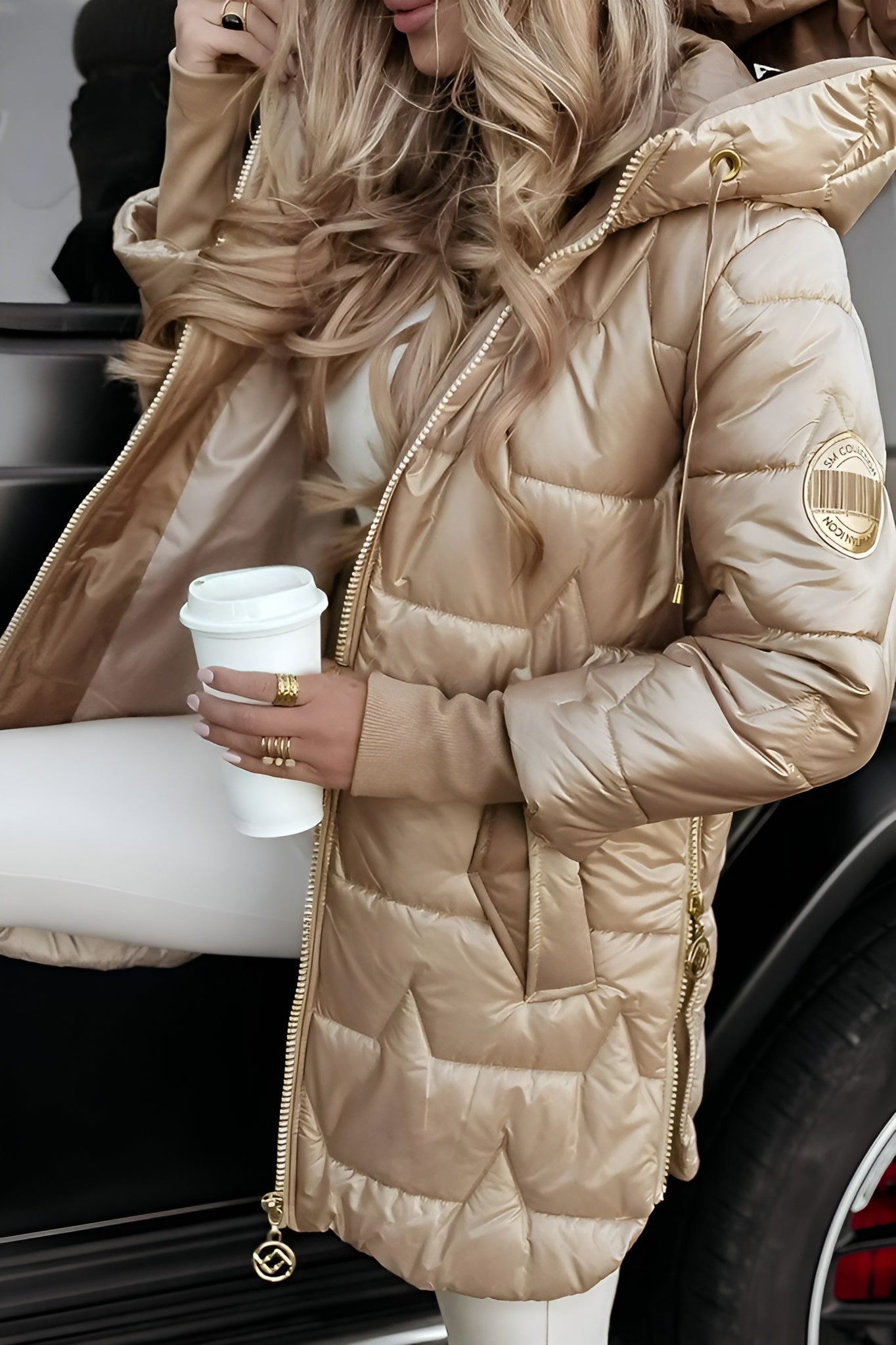 EMMA | Manteau d’hiver élégant – capuche pratique et rembourrage douillet