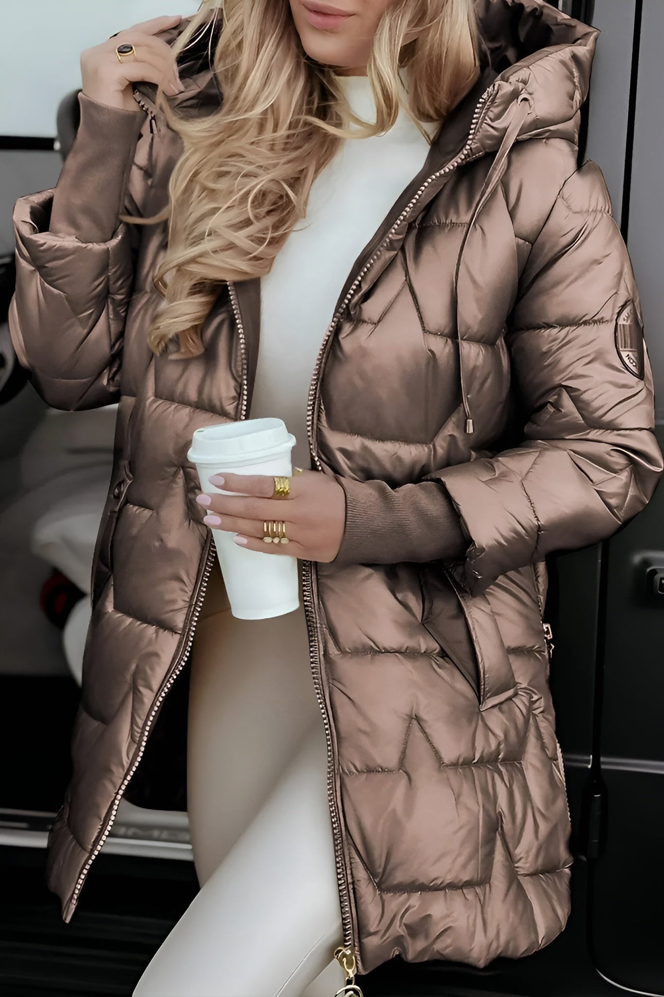 EMMA | Manteau d’hiver élégant – capuche pratique et rembourrage douillet