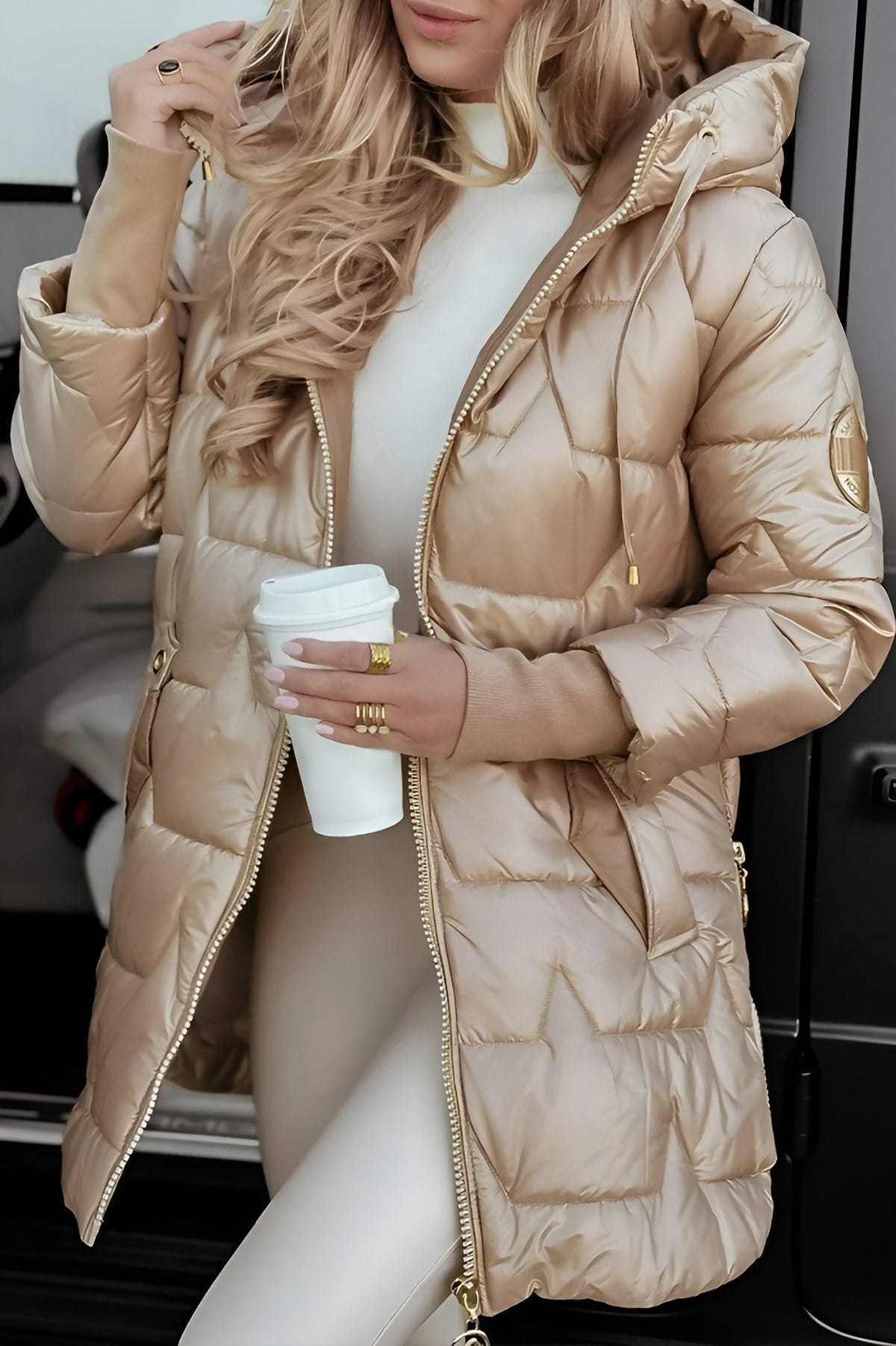 EMMA | Manteau d’hiver élégant – capuche pratique et rembourrage douillet