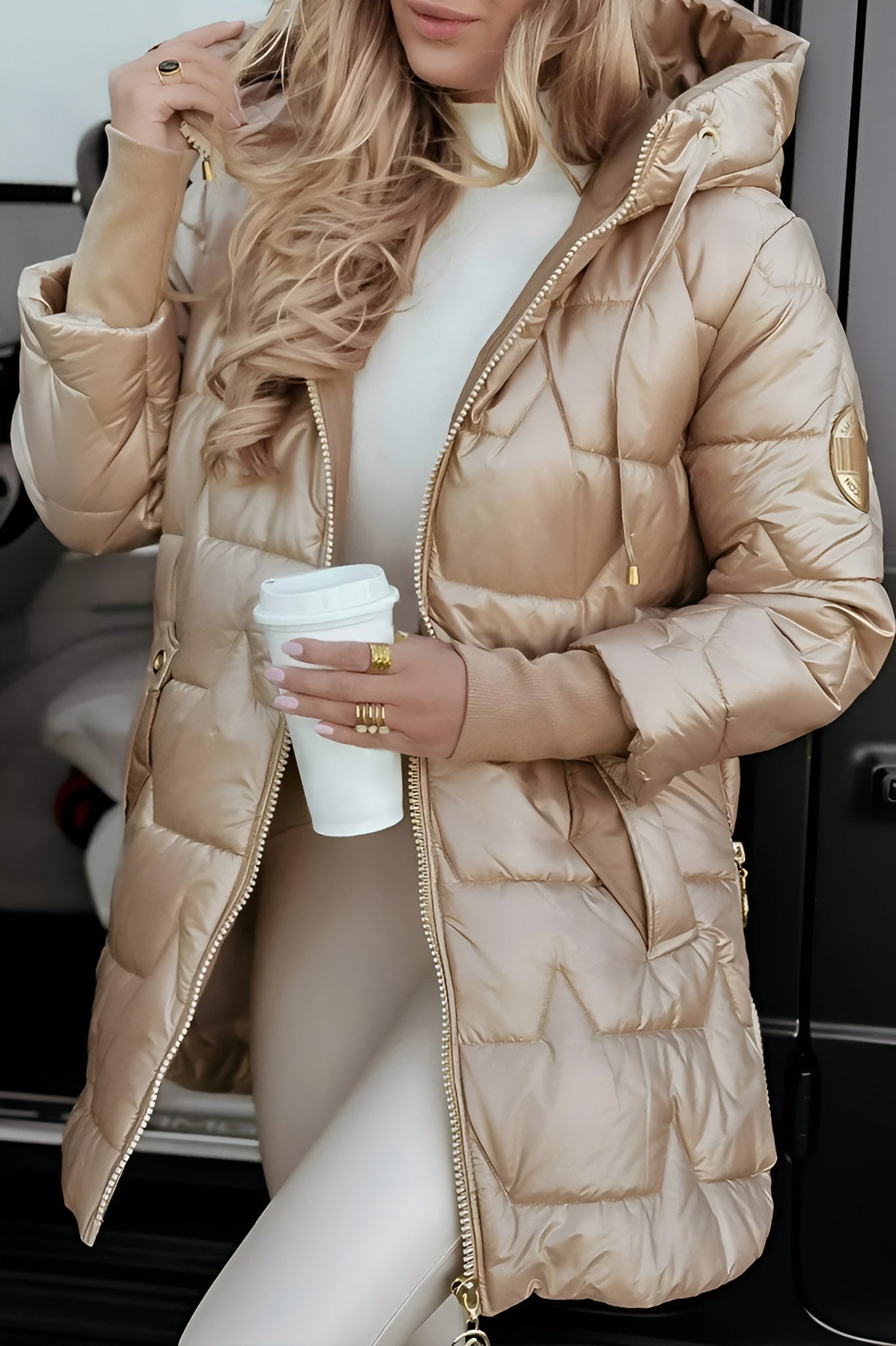 EMMA | Manteau d’hiver élégant – capuche pratique et rembourrage douillet