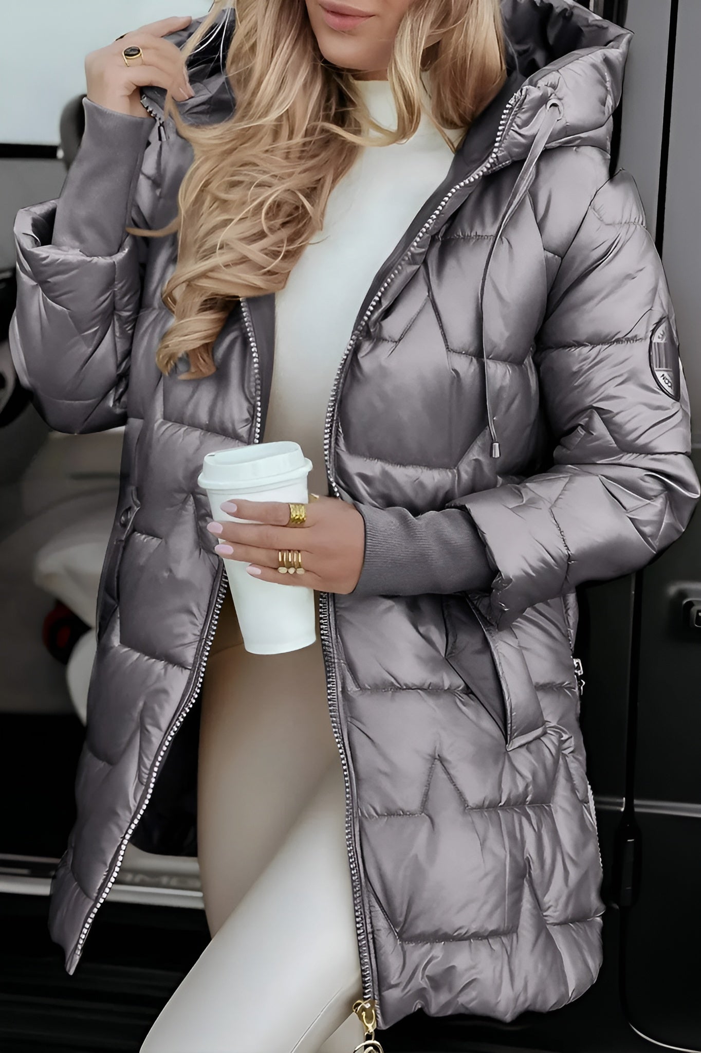 EMMA | Manteau d’hiver élégant – capuche pratique et rembourrage douillet