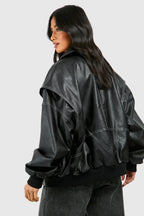 FAYE | Veste en cuir oversize