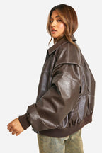 FAYE | Veste en cuir oversize