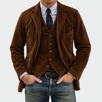 ANTOINE | Ensemble 2 pièces: Blazer et Gilet en Velours